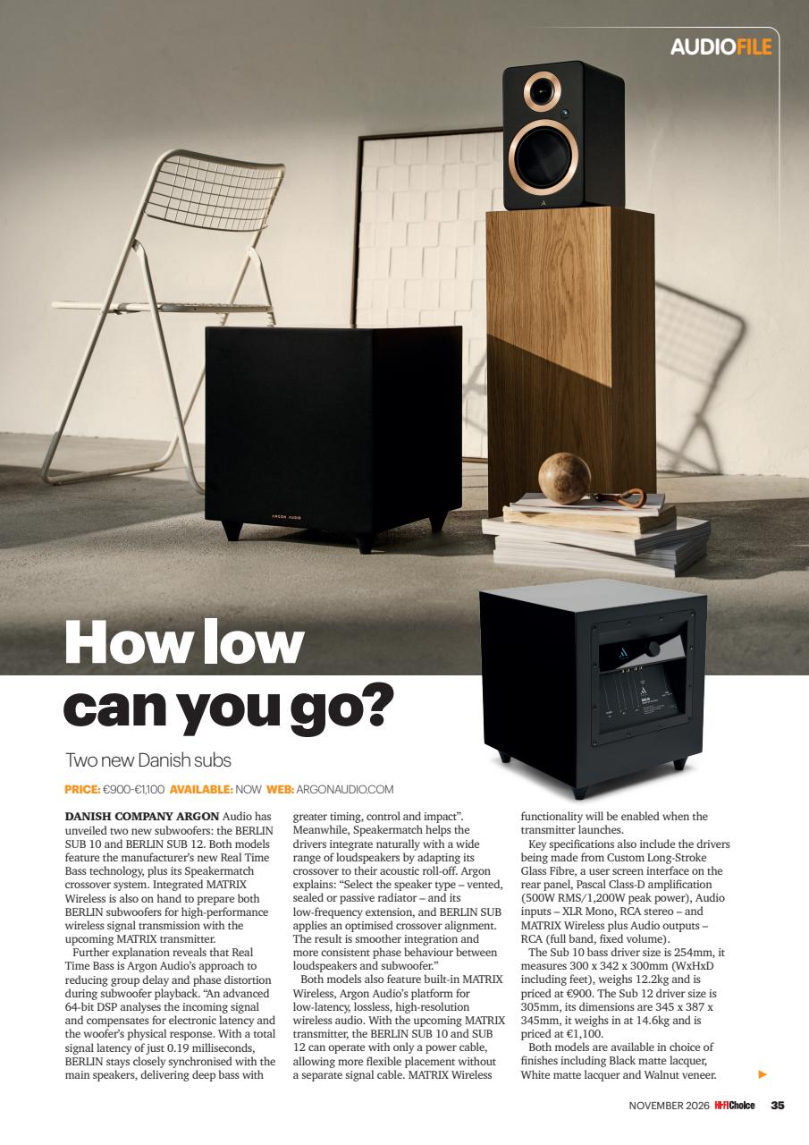 Hi-Fi Choice Preview Pages