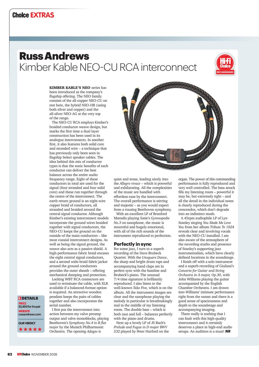 Hi-Fi Choice Preview Pages