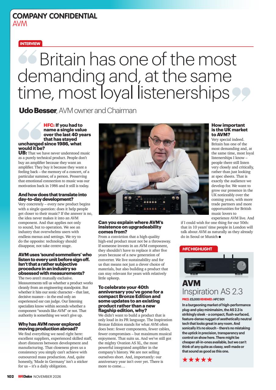 Hi-Fi Choice Preview Pages