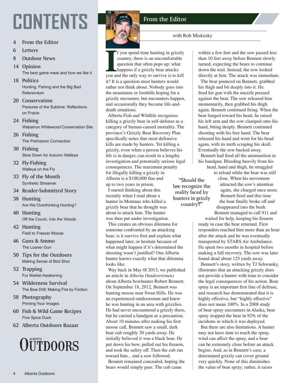 Alberta Outdoors Preview Pages