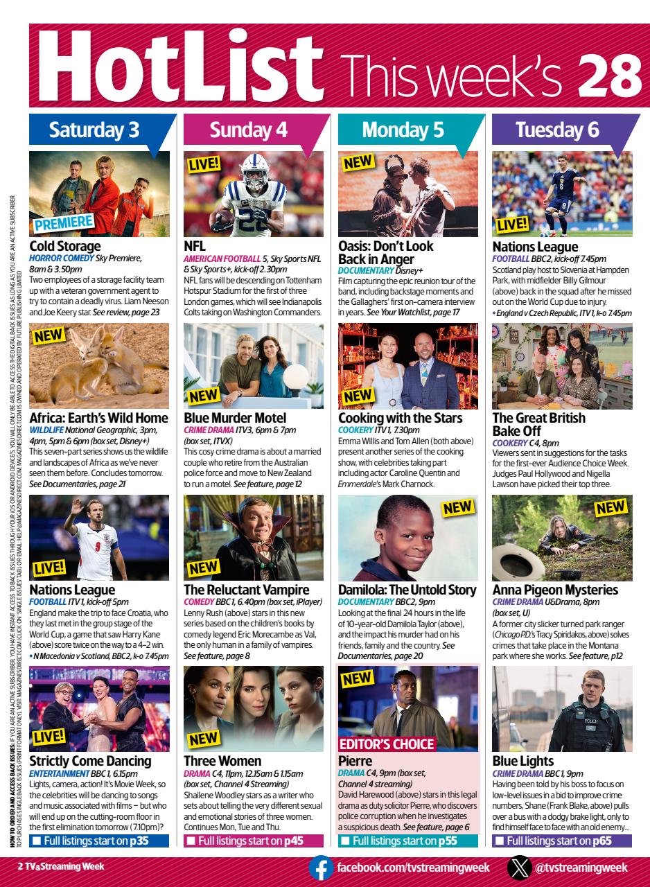 TV & Satellite Week Preview Pages