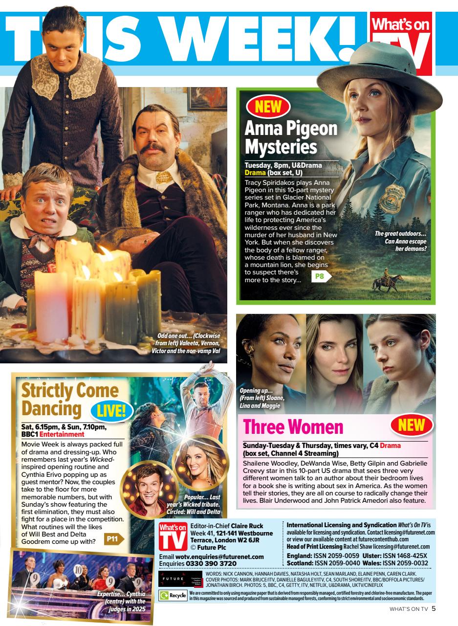 What's on TV Preview Pages