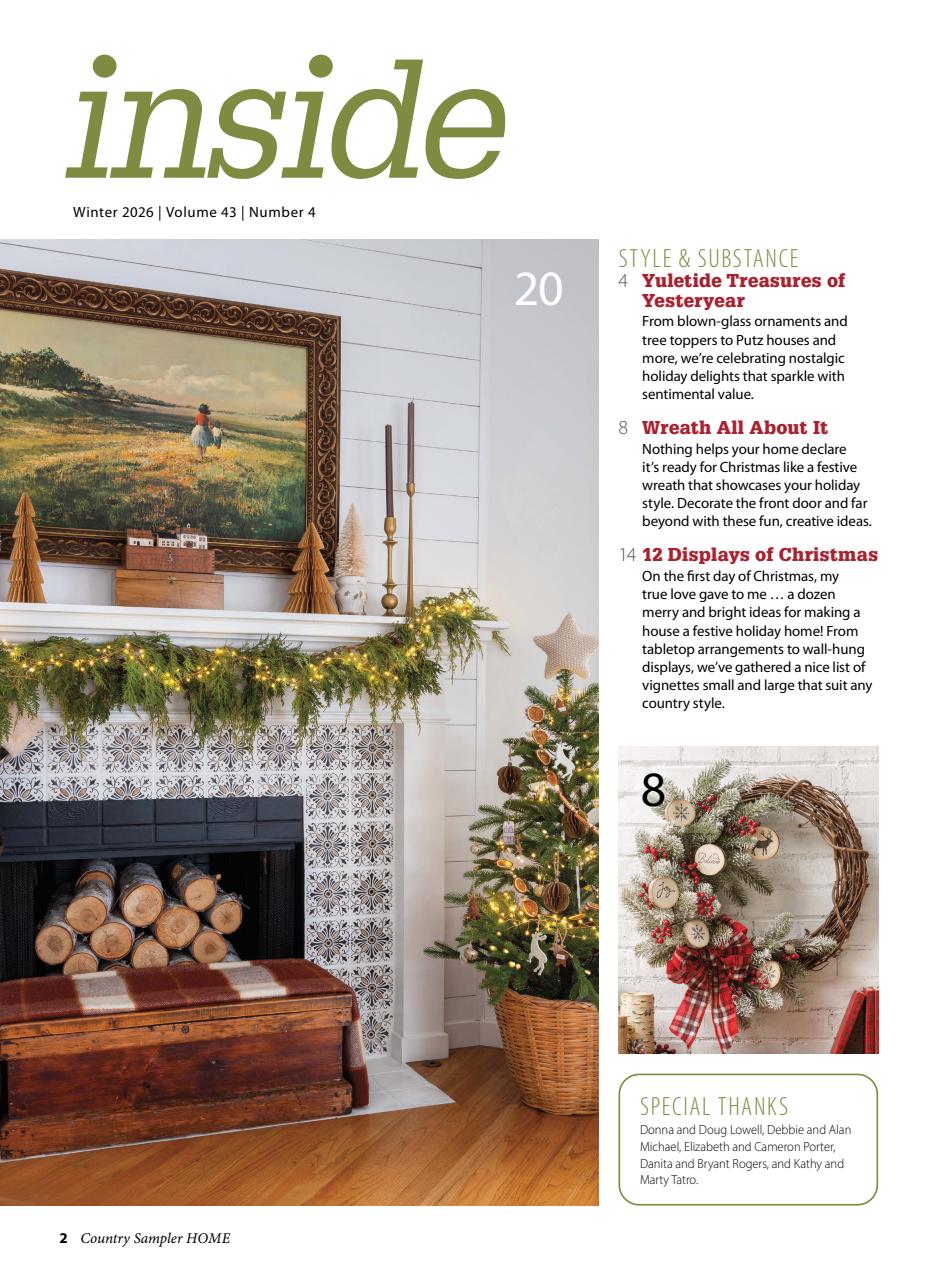 Country Sampler Home Preview Pages