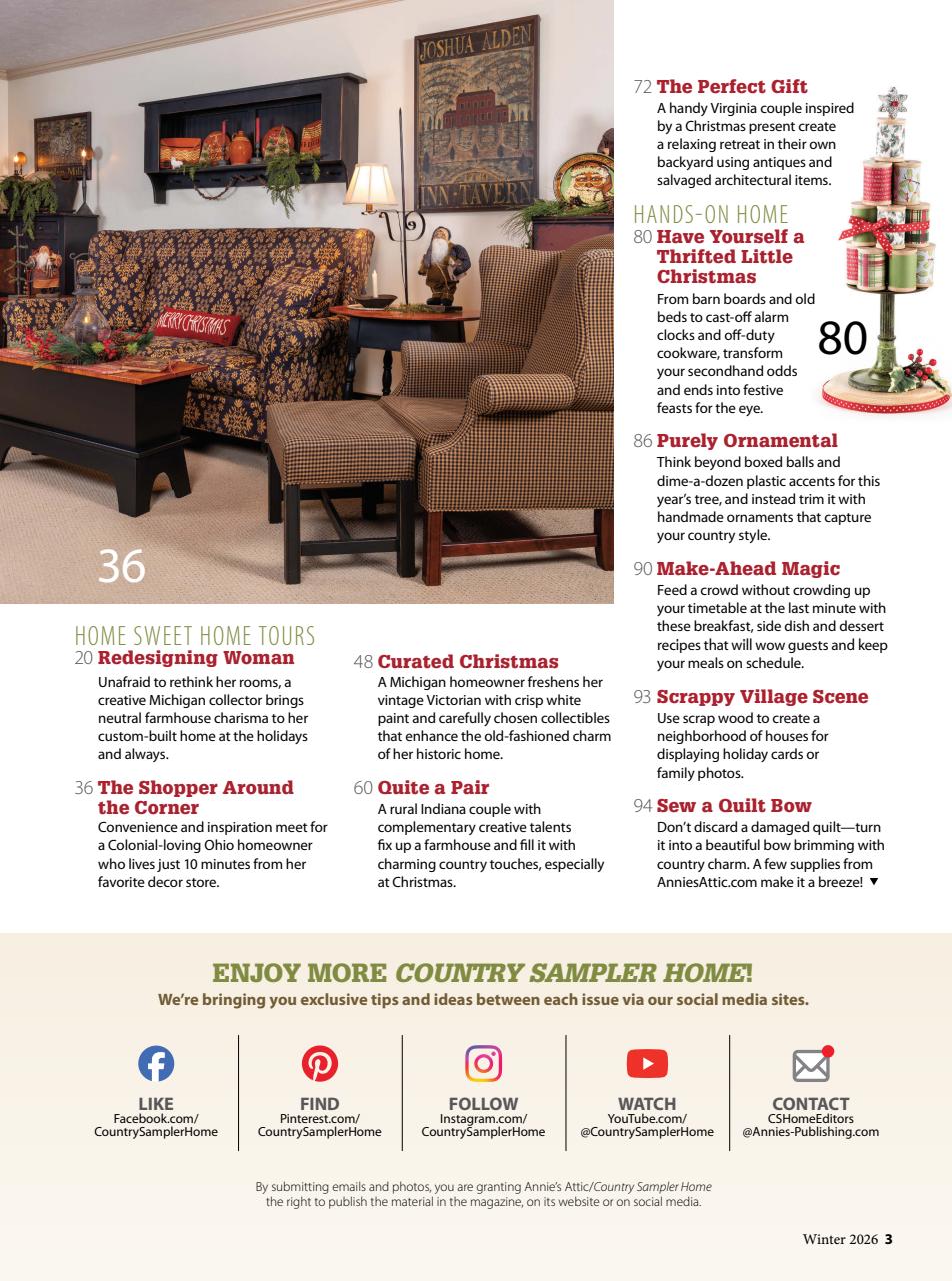 Country Sampler Home Preview Pages