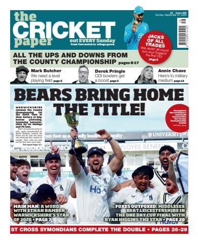 The Cricket Paper issue The Cricket Paper