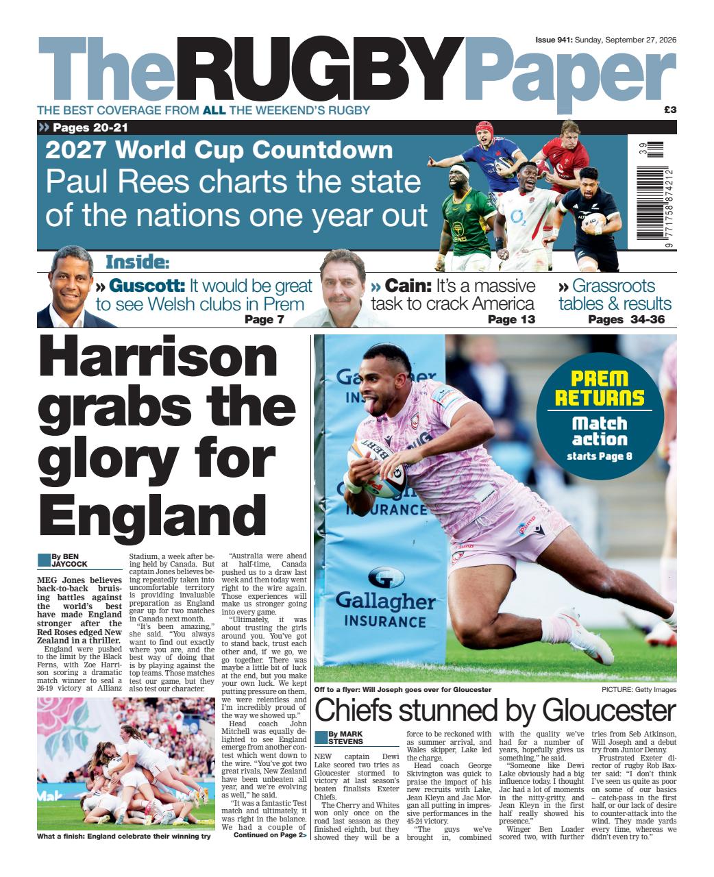 The Rugby Paper Preview Pages
