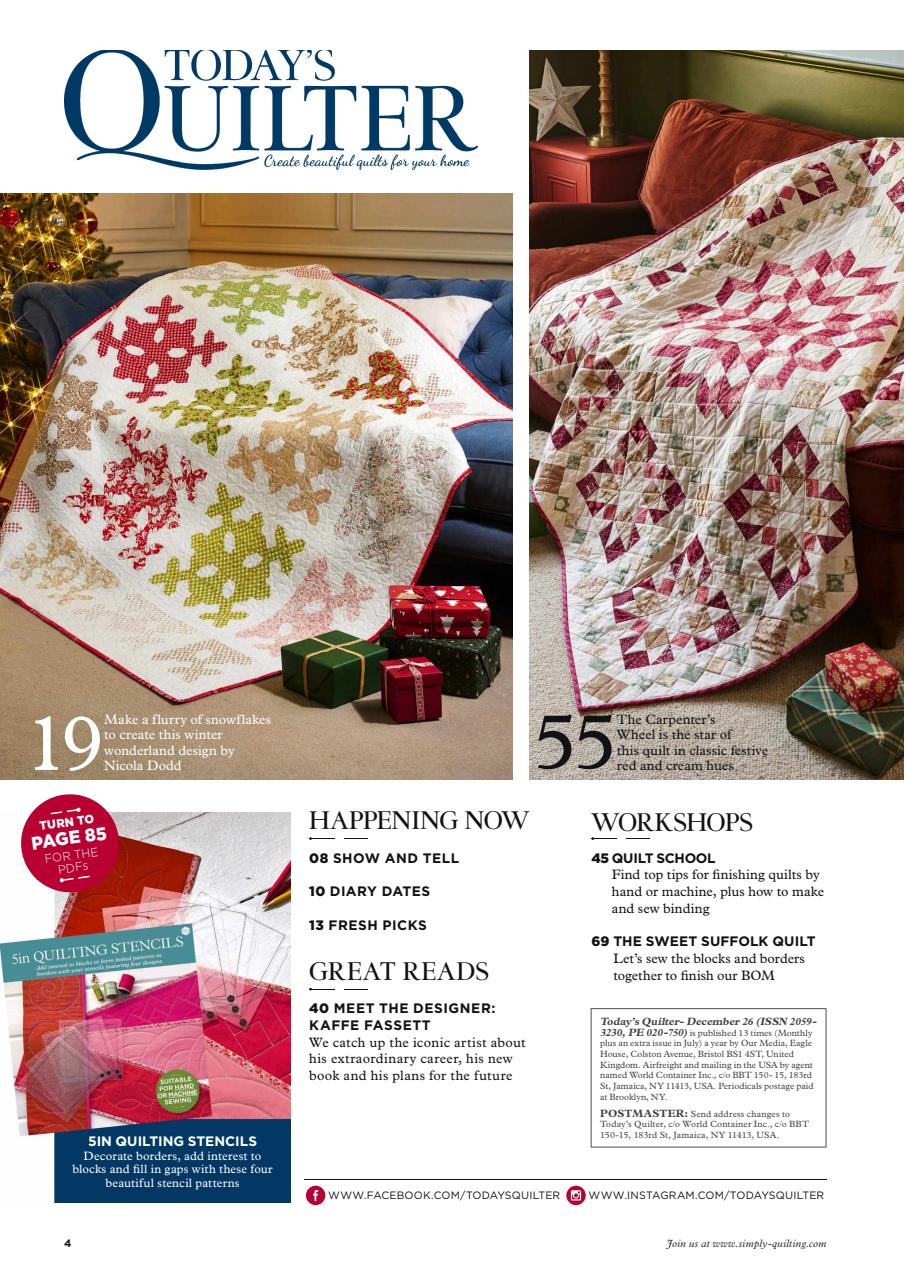 Today’s Quilter Preview Pages