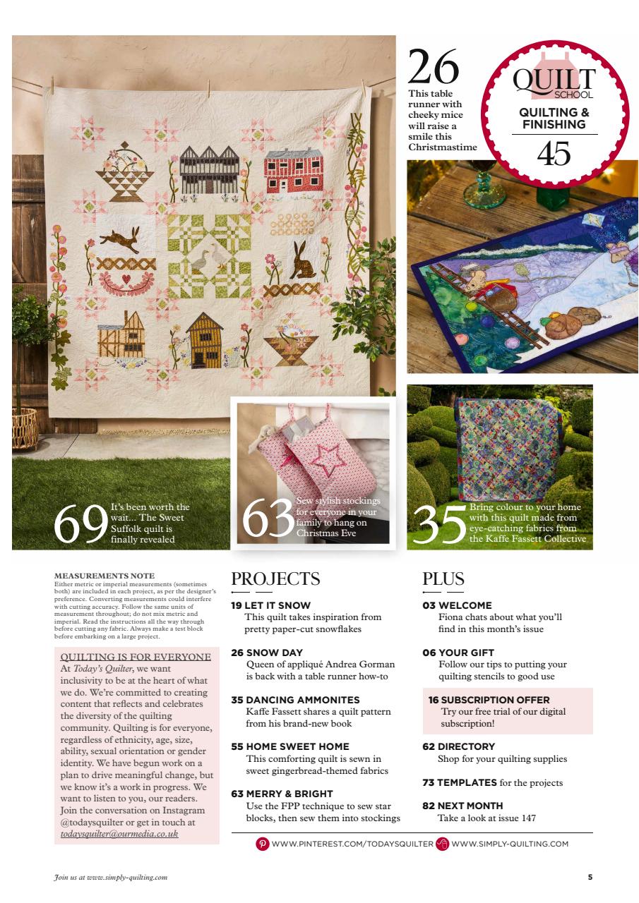 Today’s Quilter Preview Pages