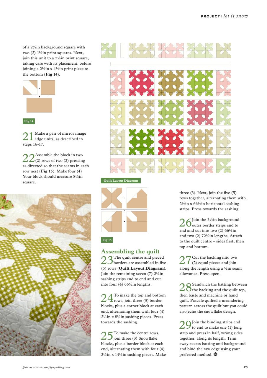Today’s Quilter Preview Pages