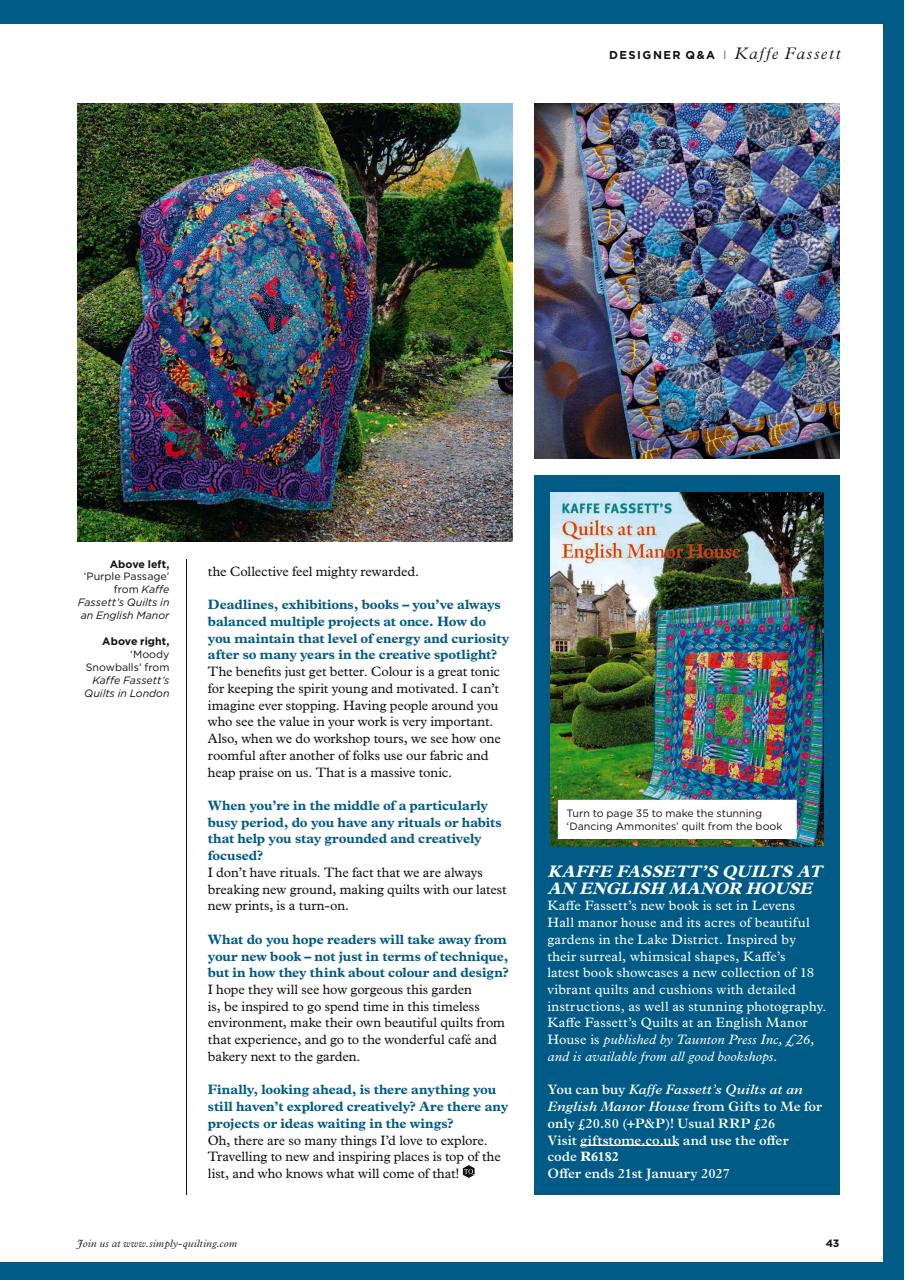Today’s Quilter Preview Pages