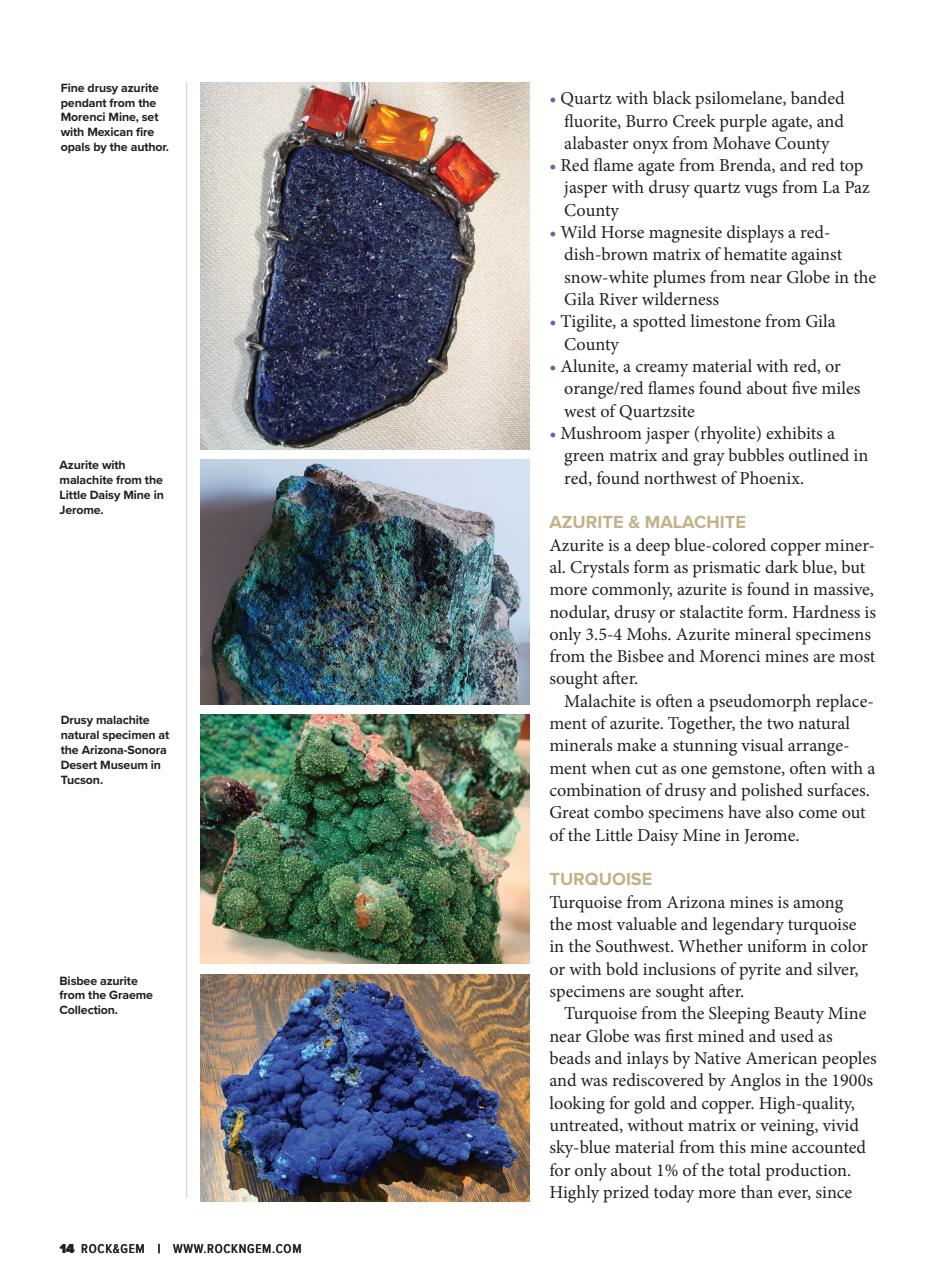 Rock&Gem Magazine Preview Pages