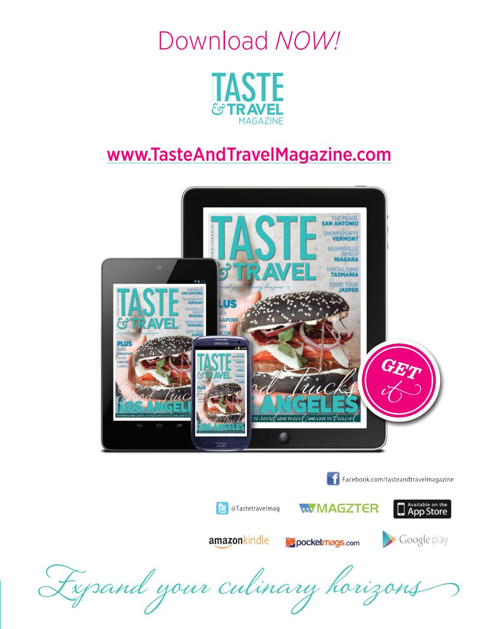 Taste & Travel International Preview Pages