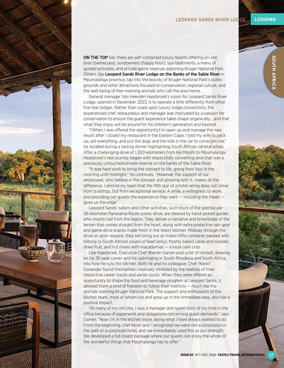 Taste & Travel International Preview Pages