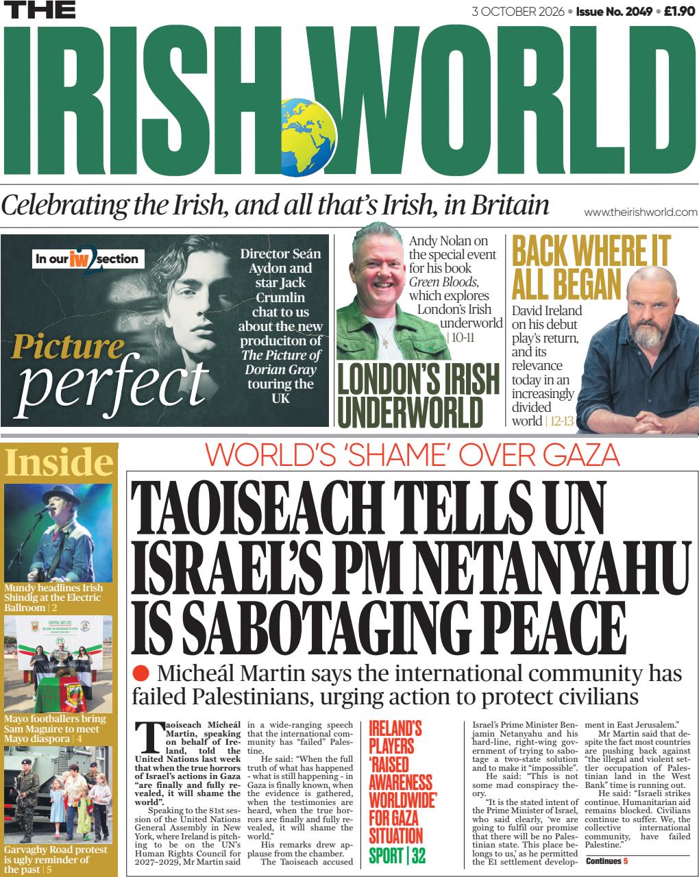 Irish World Preview Pages