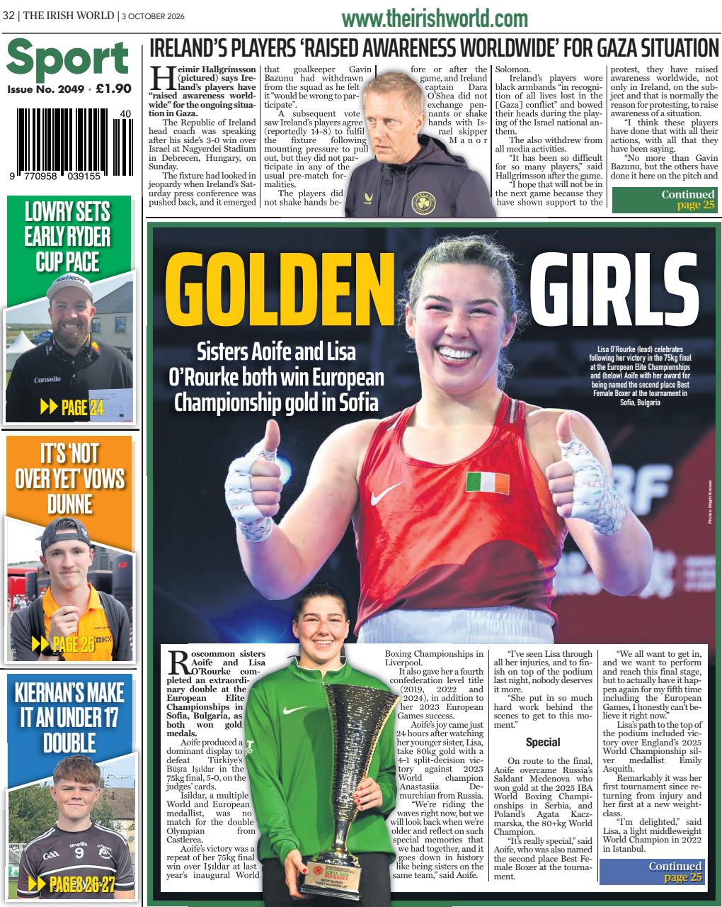 Irish World Preview Pages