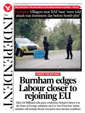 Tuesday, 29 September 2026 issue Tuesday, 29 September 2026