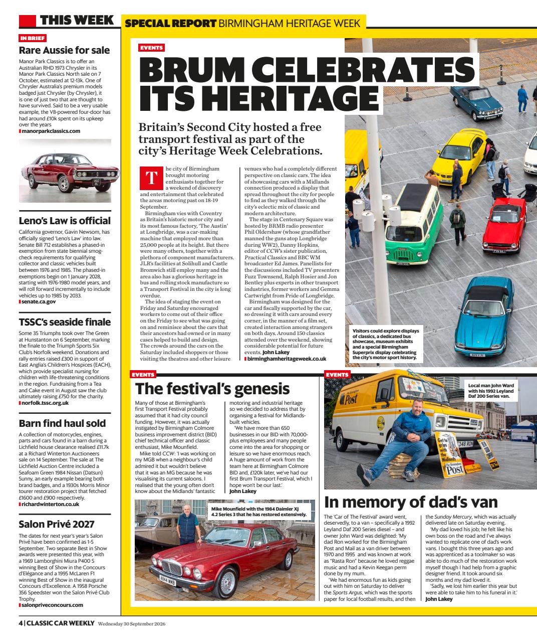 Classic Car Weekly Preview Pages