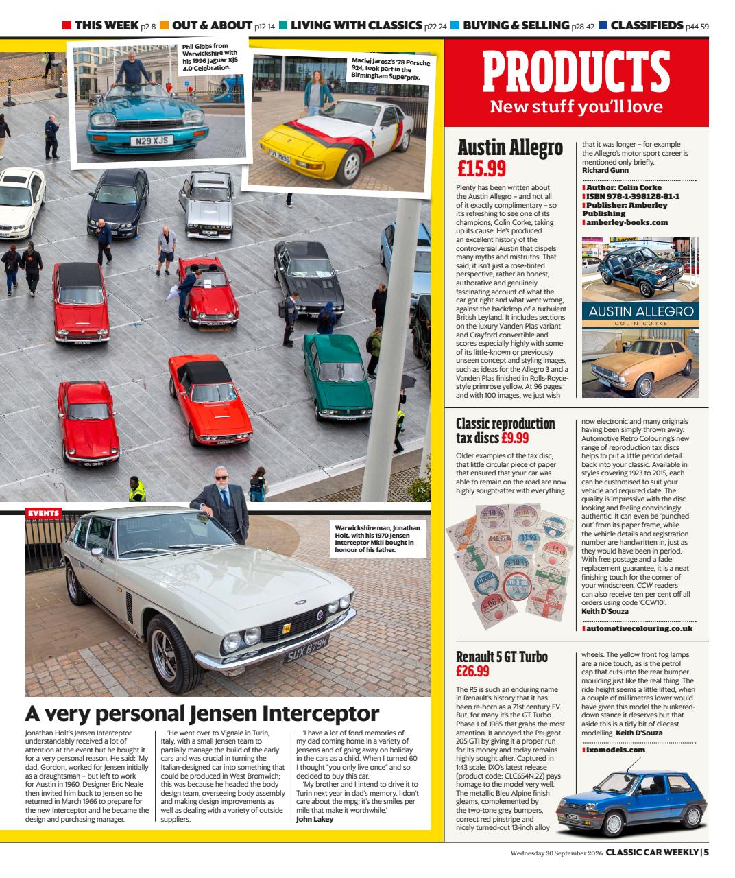 Classic Car Weekly Preview Pages