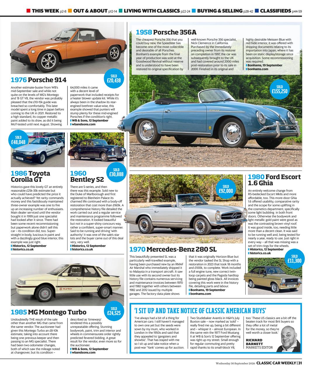 Classic Car Weekly Preview Pages