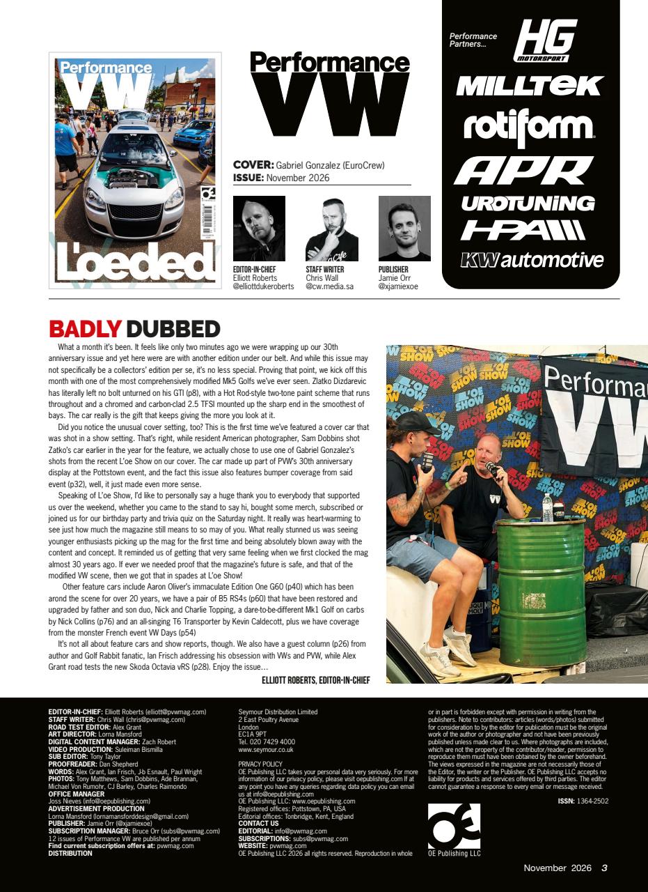Performance VW Preview Pages