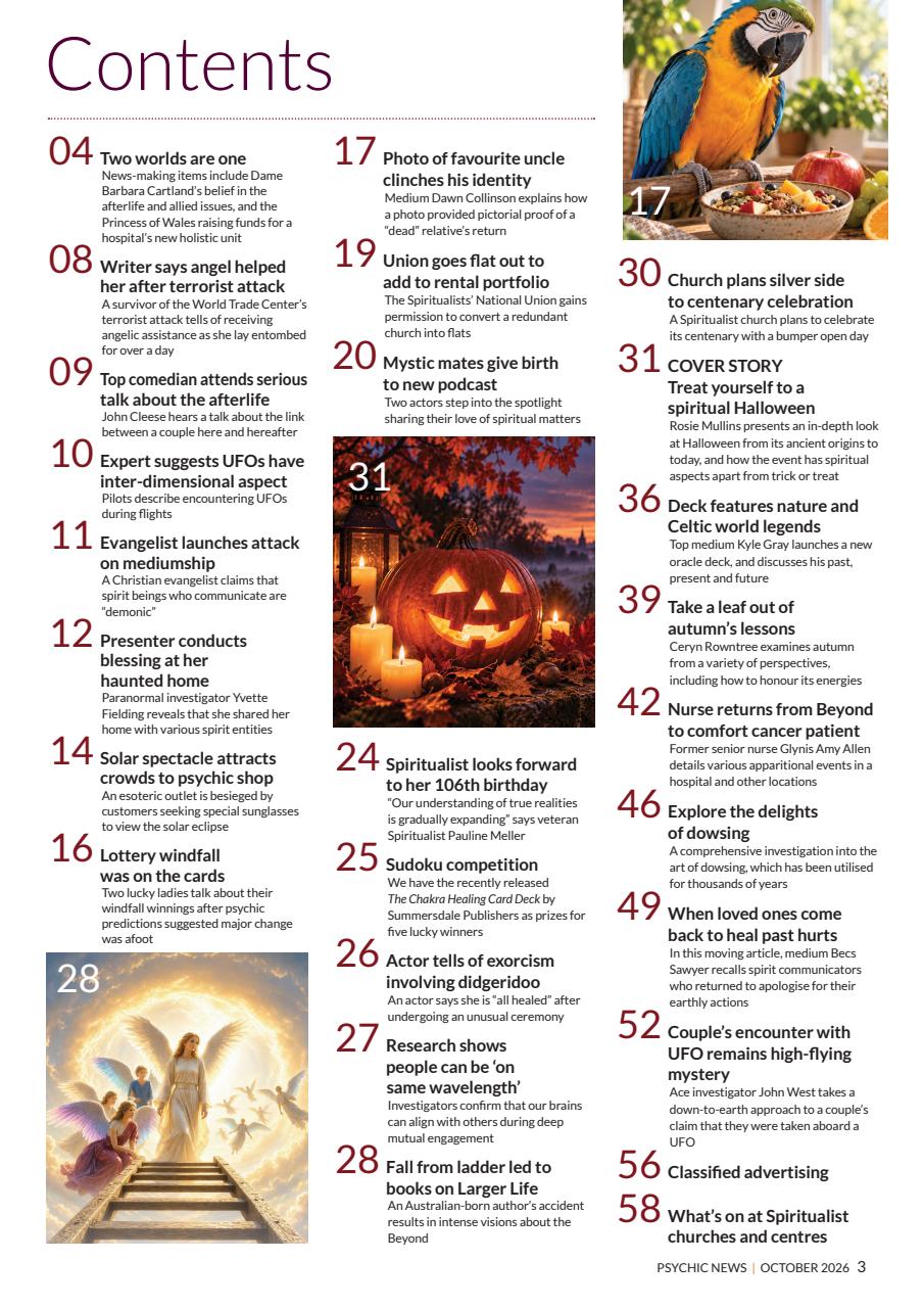 Psychic News Preview Pages