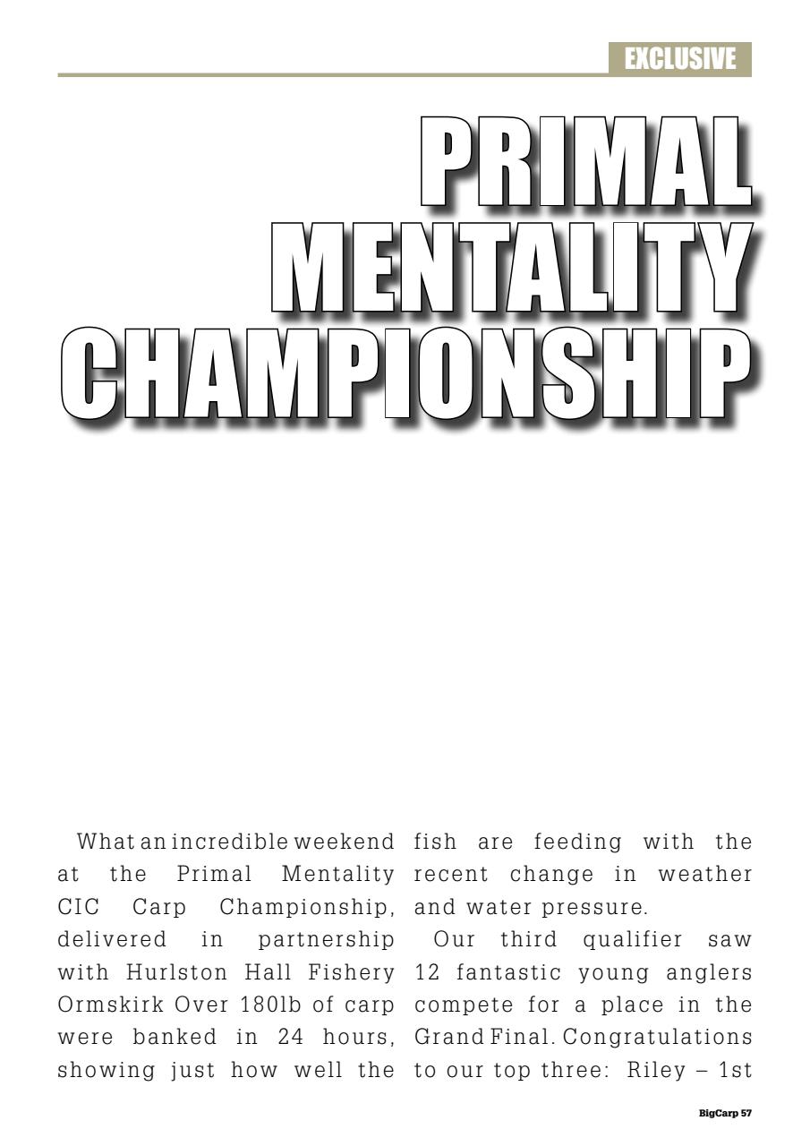 Big Carp Magazine Preview Pages