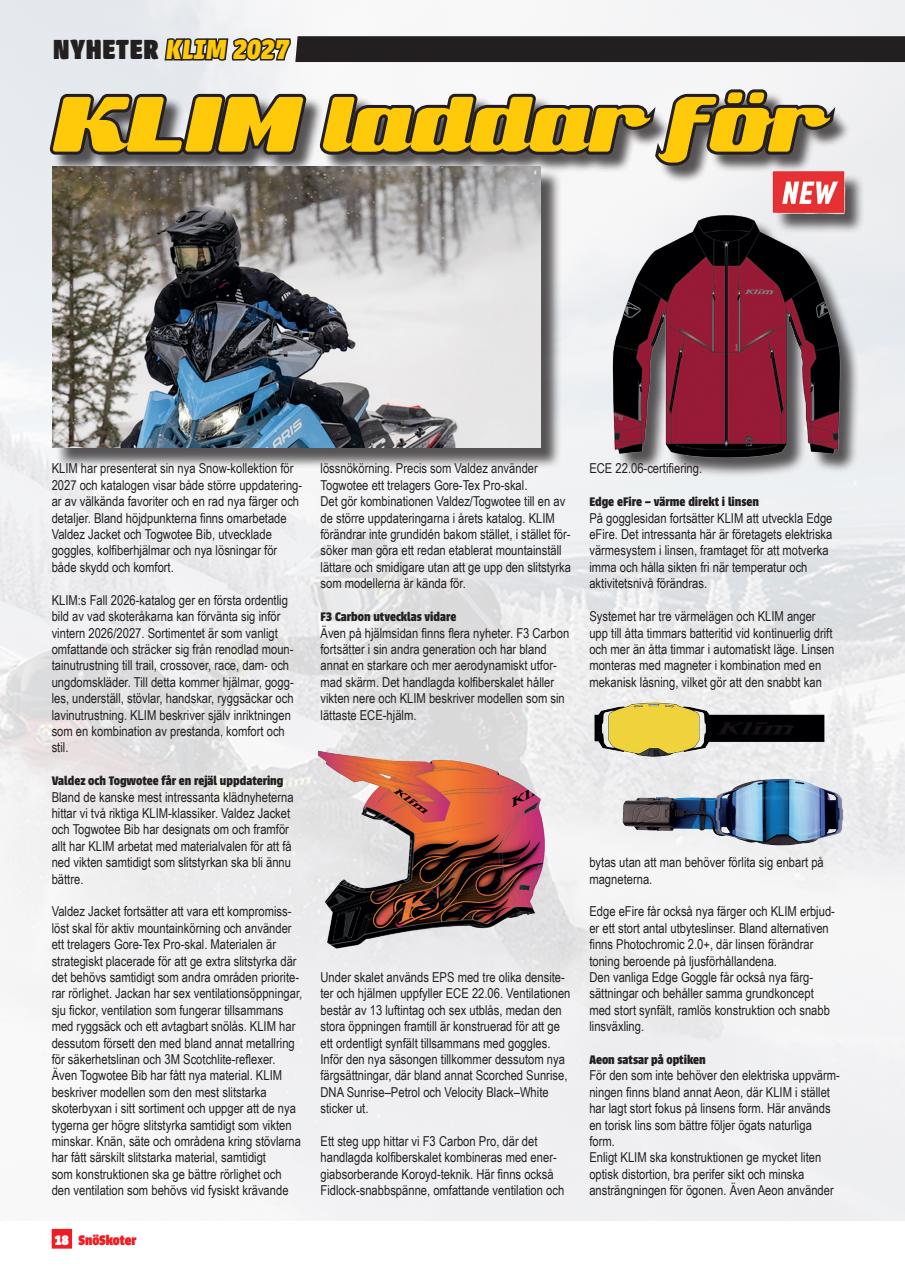 Tidningen Snöskoter Preview Pages
