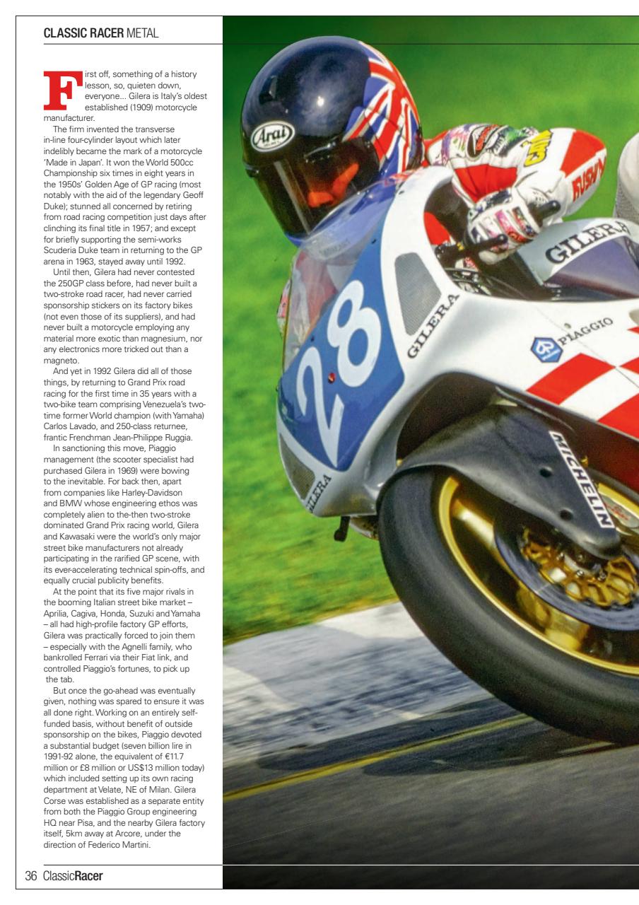 Classic Racer Preview Pages