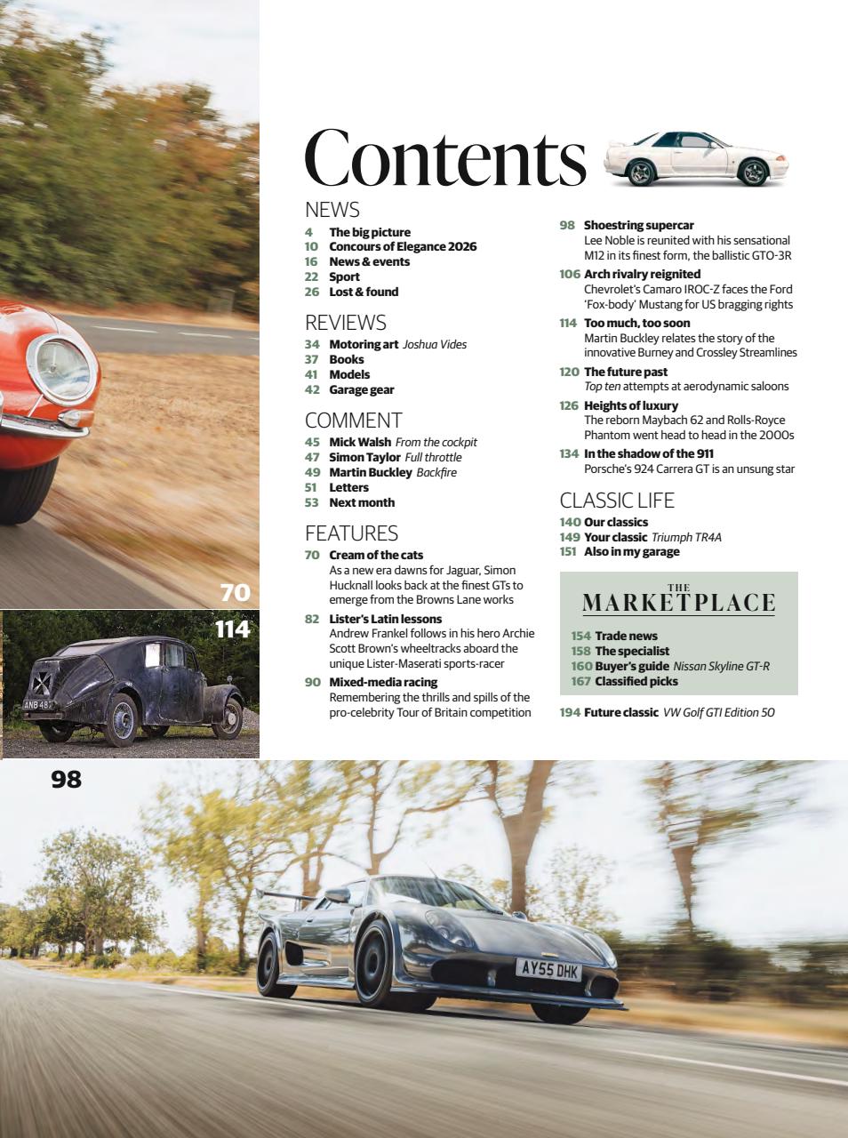 Classic & Sports Car Preview Pages