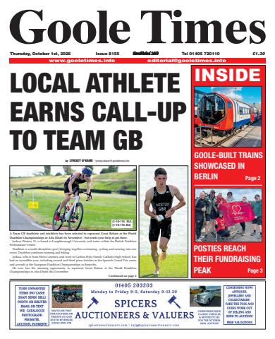 Goole Times issue October 1st 2026