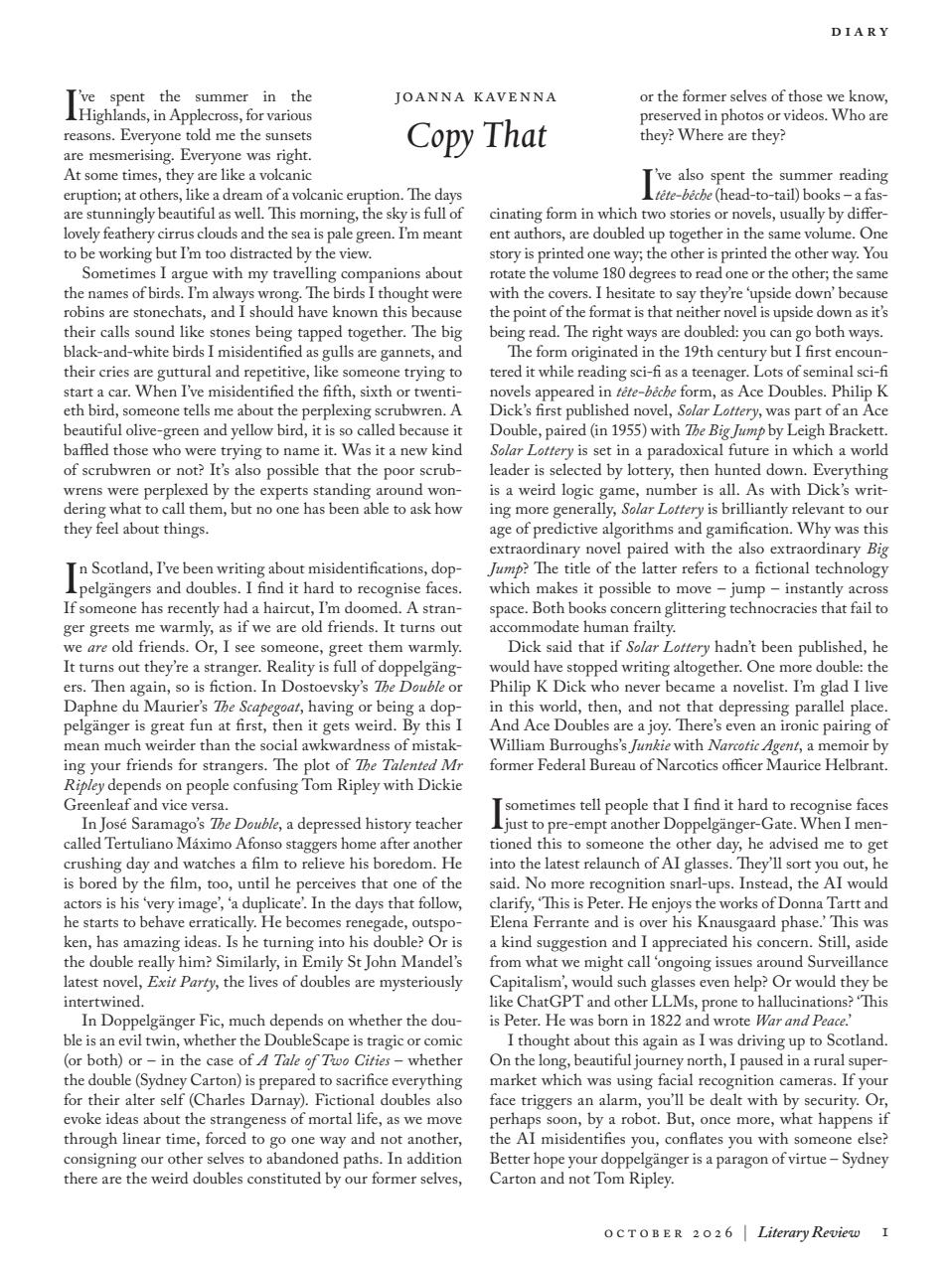 Literary Review Preview Pages