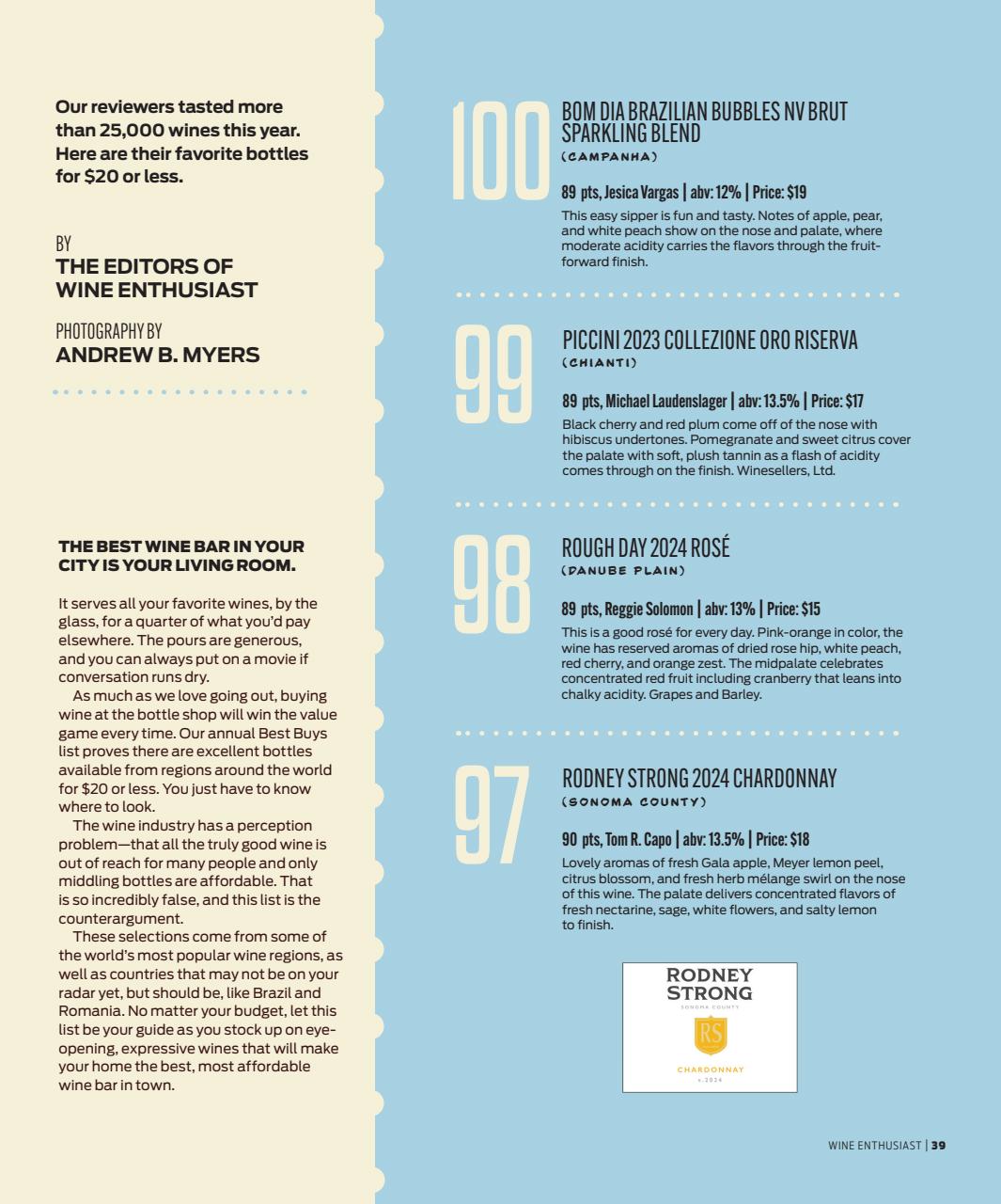 Wine Enthusiast Preview Pages