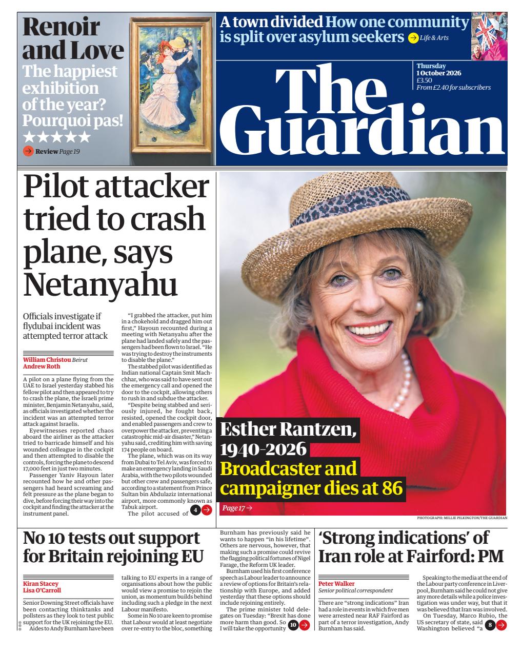 The Guardian Newspaper Preview Pages