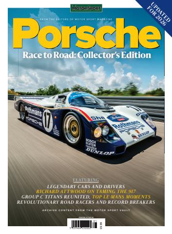 Motor Sport Magazine issue Race to Road Porsche