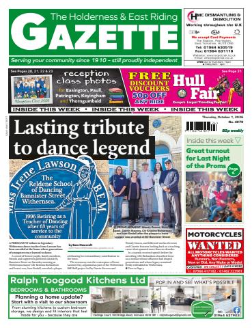 Holderness Gazette October 1, 2026 issue Holderness Gazette October 1, 2026