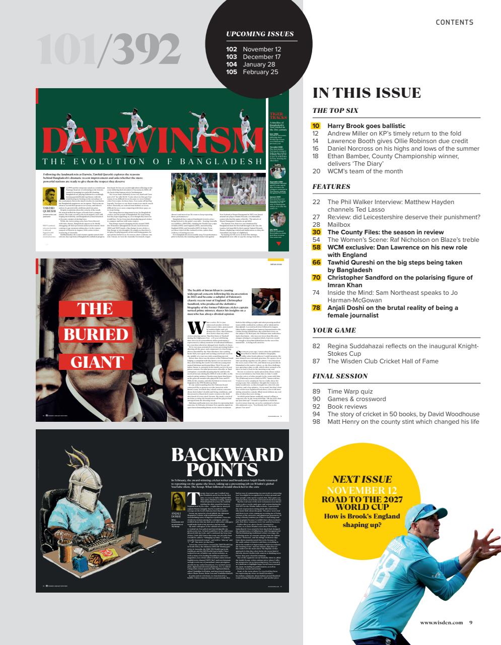 Wisden Cricket Monthly Preview Pages