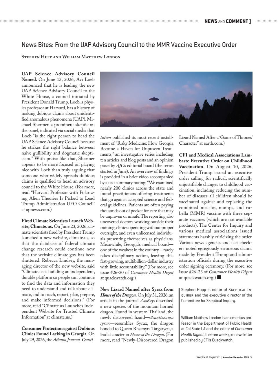 Skeptical Inquirer Preview Pages