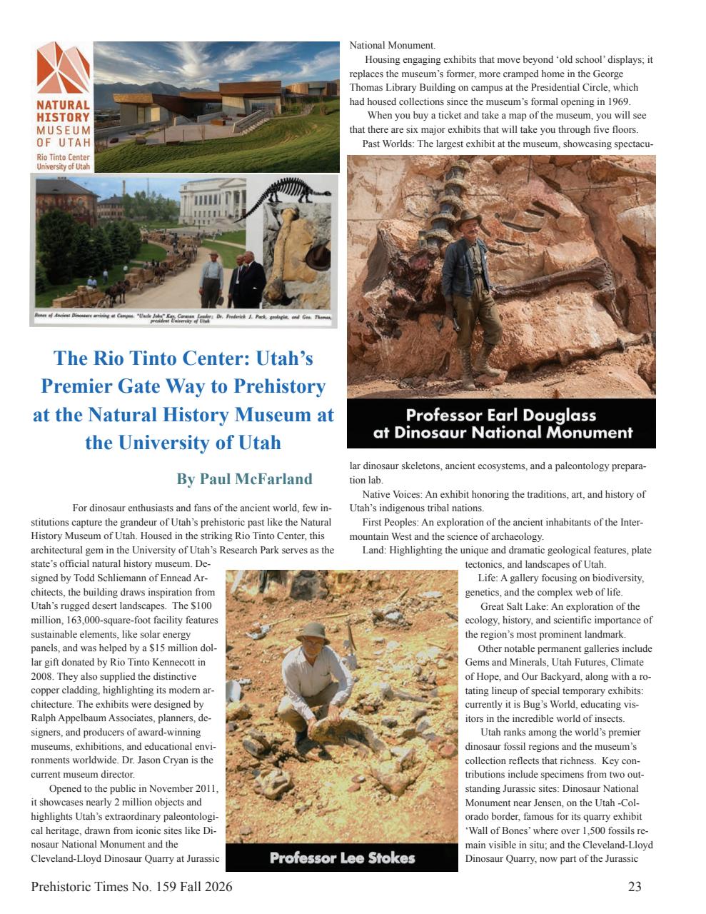 Prehistoric Times Preview Pages