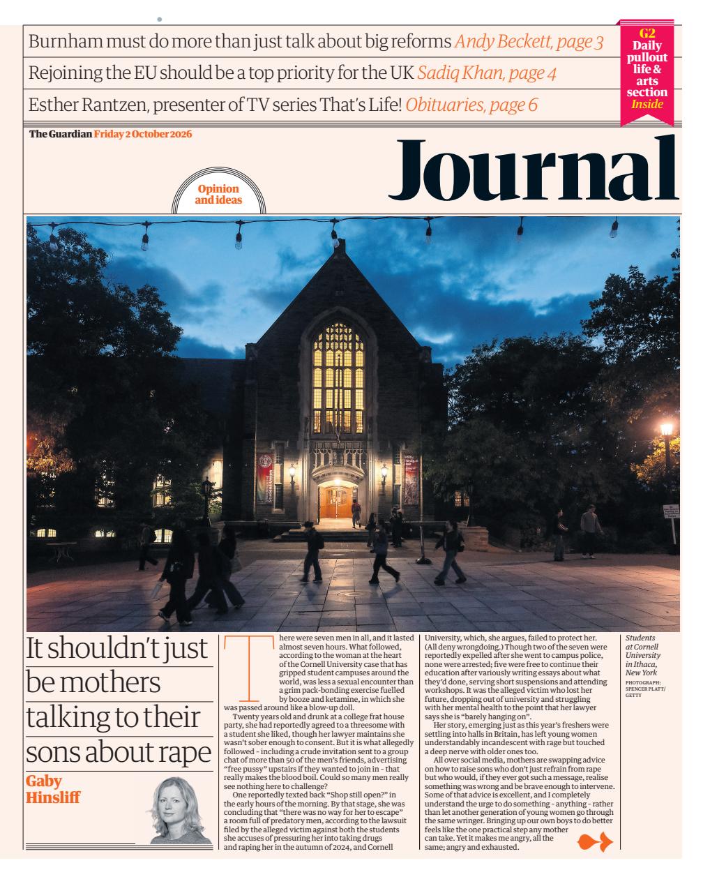 The Guardian Newspaper Preview Pages
