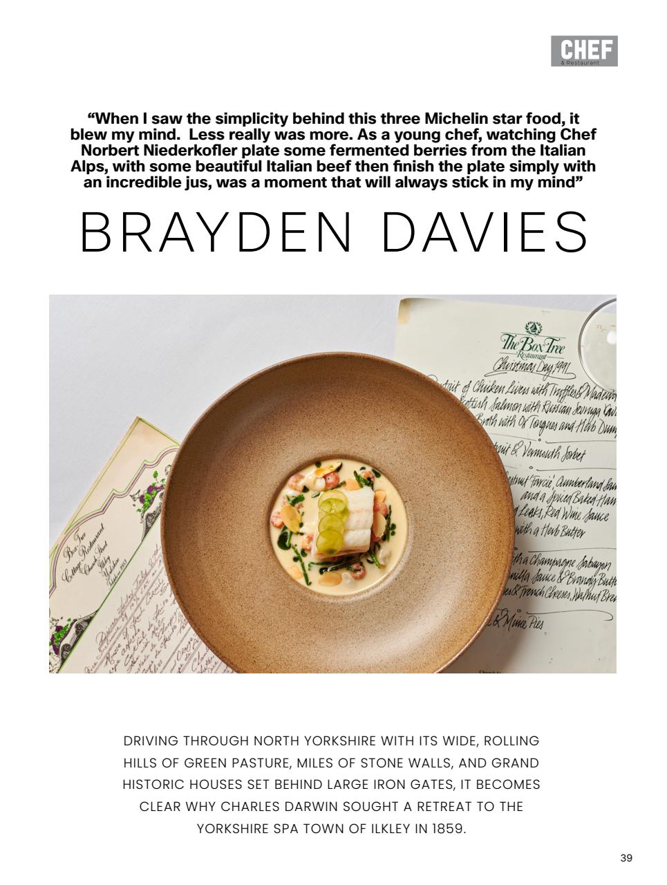 Chef & Restaurant Magazine Preview Pages
