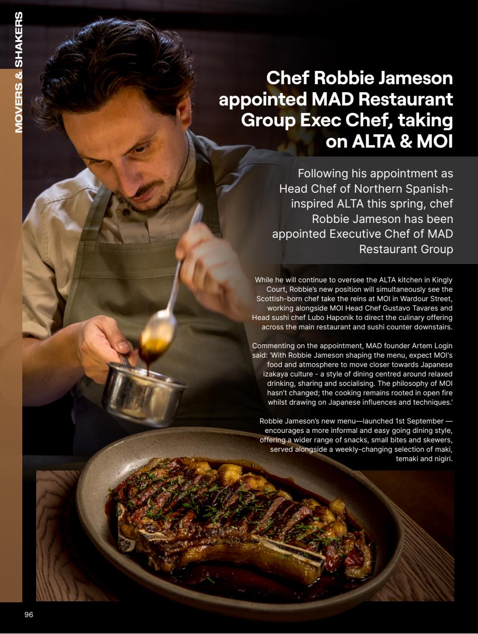 Chef & Restaurant Magazine Preview Pages