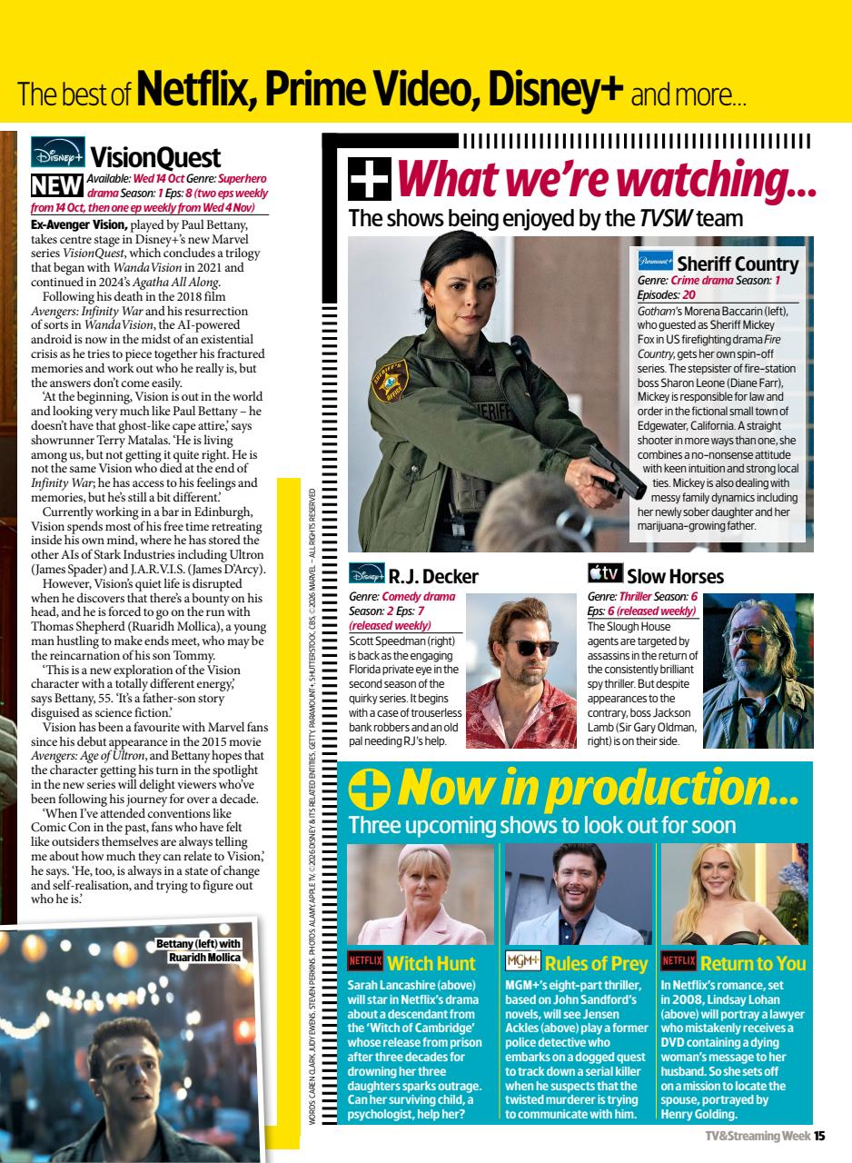 TV & Streaming Week Preview Pages