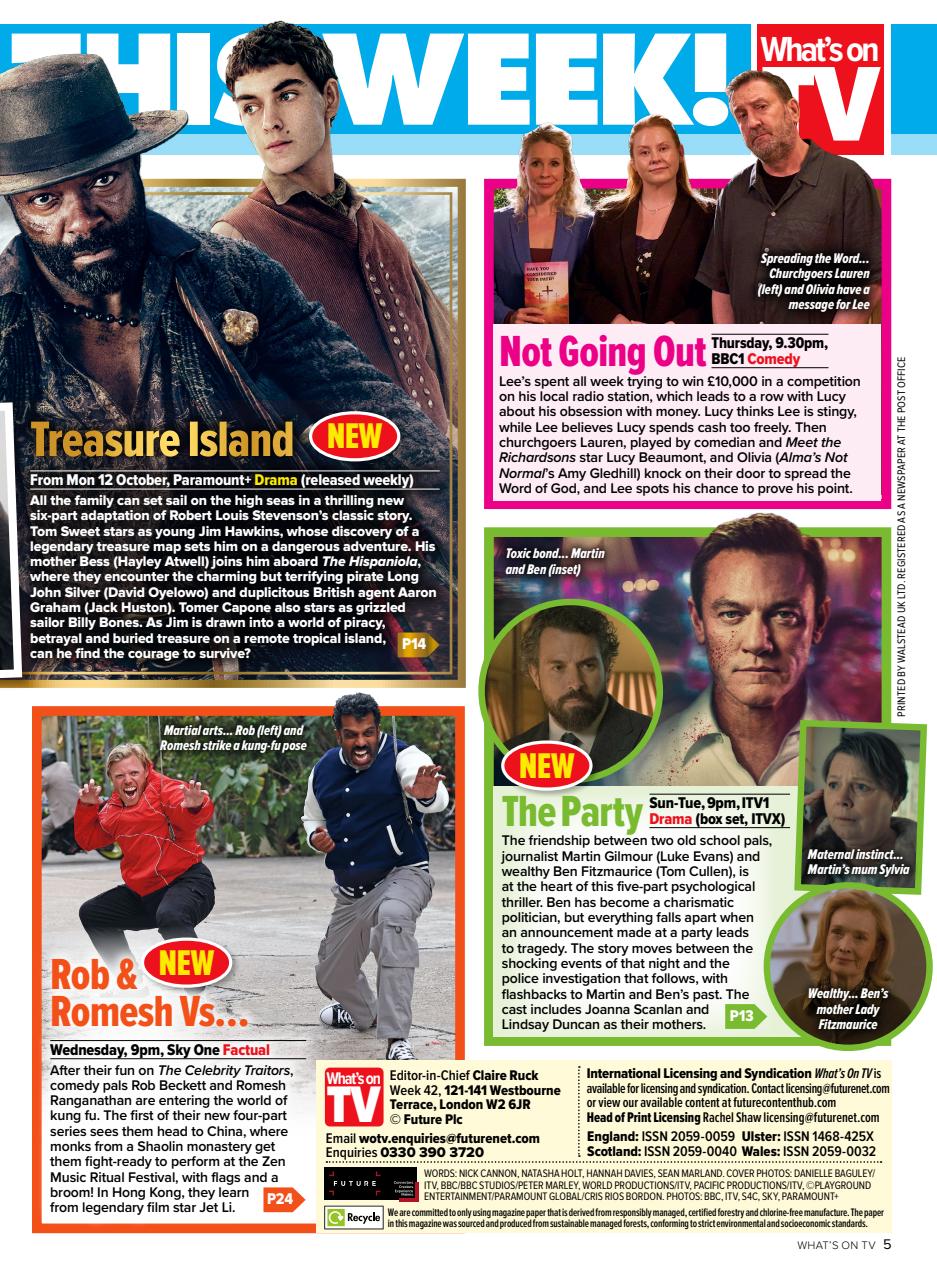 What's on TV Preview Pages