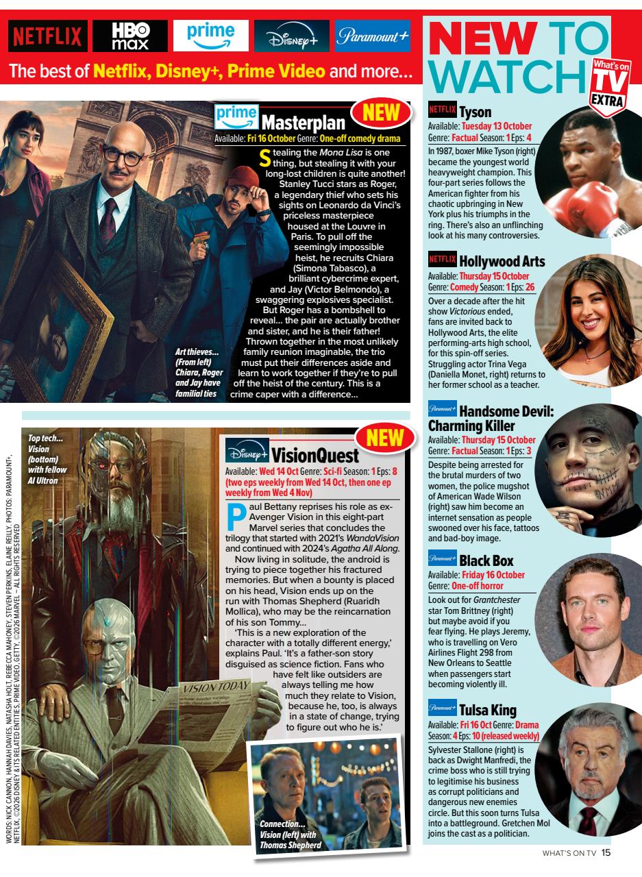What's on TV Preview Pages