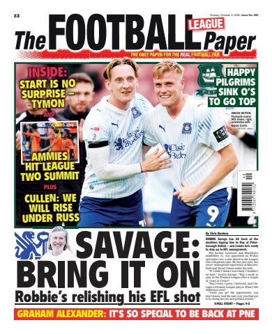 The Football League Paper issue 4th October 2026