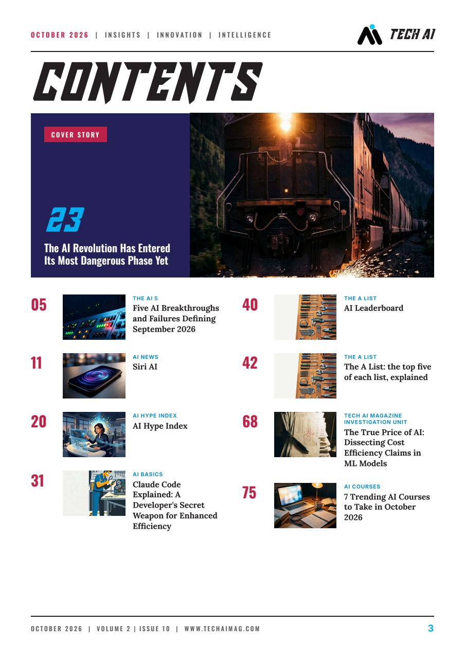 Tech AI Magazine Preview Pages