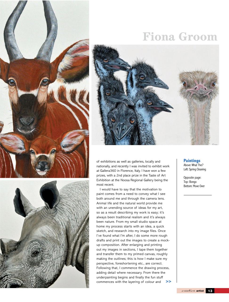 Creative Artist Preview Pages