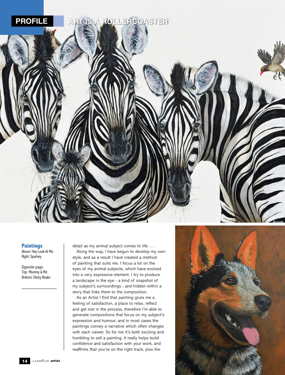 Creative Artist Preview Pages