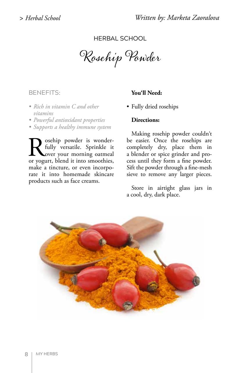 My Herbs Magazine Preview Pages