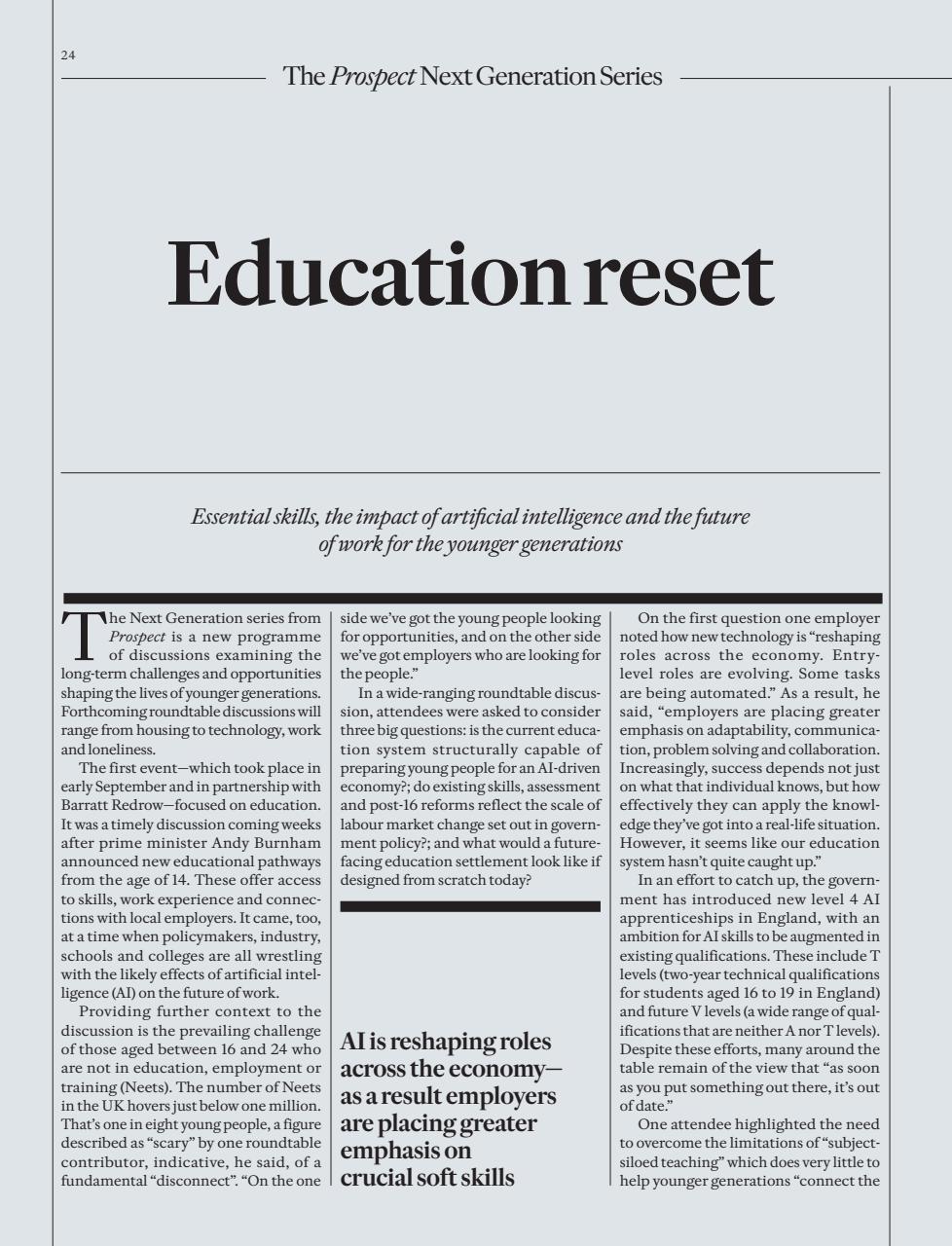 Prospect Magazine Preview Pages
